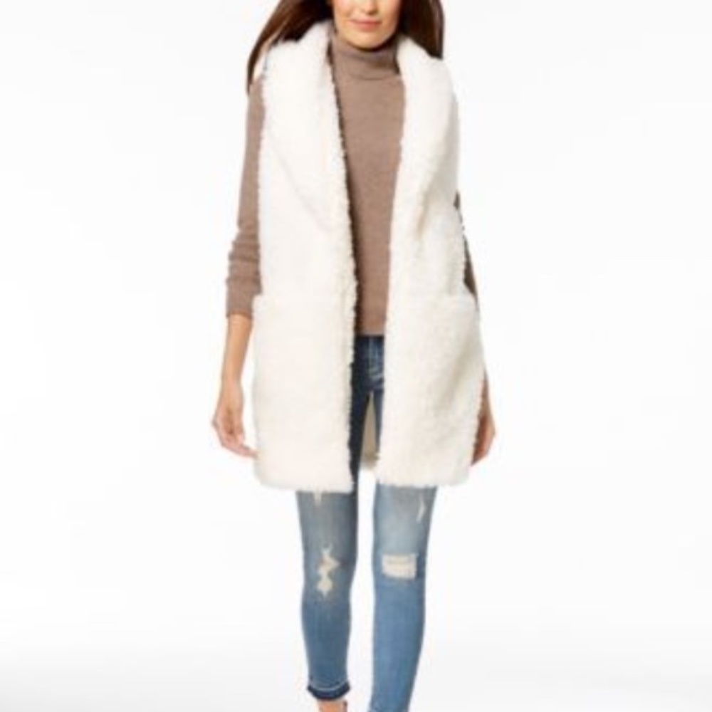 Betsey Johnson Teddy Faux-Fur Vest